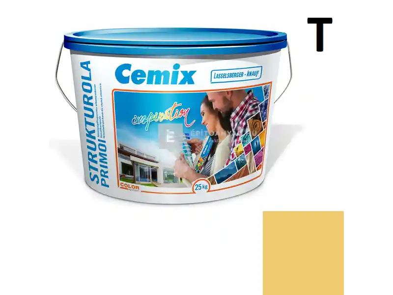 Cemix 2703 StrukturOLA Primo diszperziós vékonyvakolat, dörzsölt 2 mm 6127 intense 25 kg Azonnali szállítás