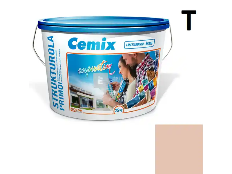 Cemix 2703 StrukturOLA Primo diszperziós vékonyvakolat, dörzsölt 2 mm 6323 intense 25 kg Szuper akció