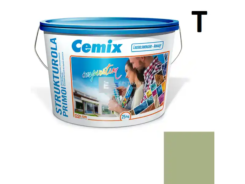 Cemix 2703 StrukturOLA Primo diszperziós vékonyvakolat, dörzsölt 2 mm 6545 intense 25 kg Azonnal elérhető