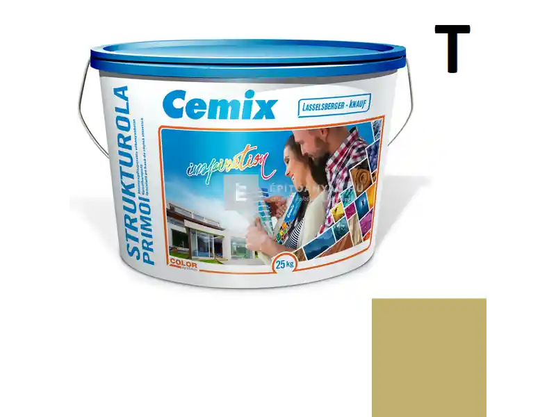 Cemix 2703 StrukturOLA Primo diszperziós vékonyvakolat, dörzsölt 2 mm 6577 intense 25 kg Biztonságos vásárlás