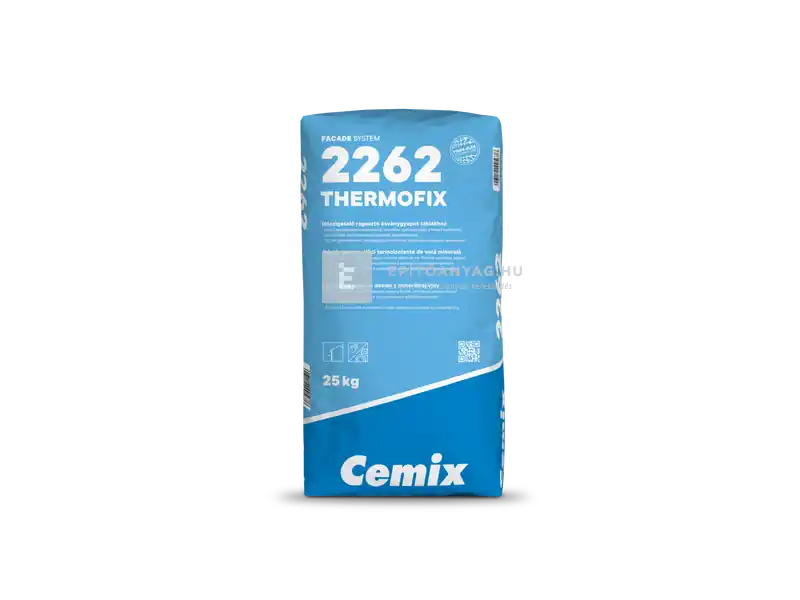 Legjobb ár Cemix 2262 Thermofix ragasztó- és ágyazóhabarcs ásványgyapot hőszigeteléshez 25 kg