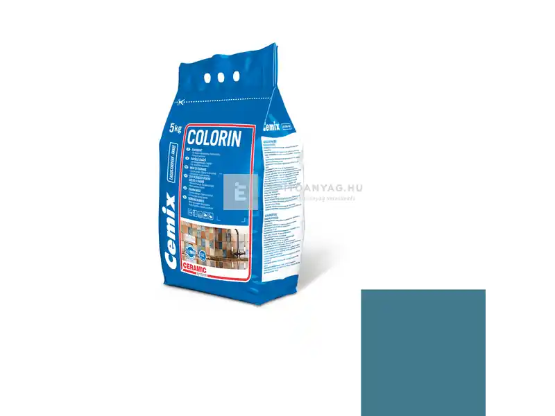 Vásárlói kedvenc Cemix 8610 Colorin fugázó 2-7 mm bermudakék 5 kg