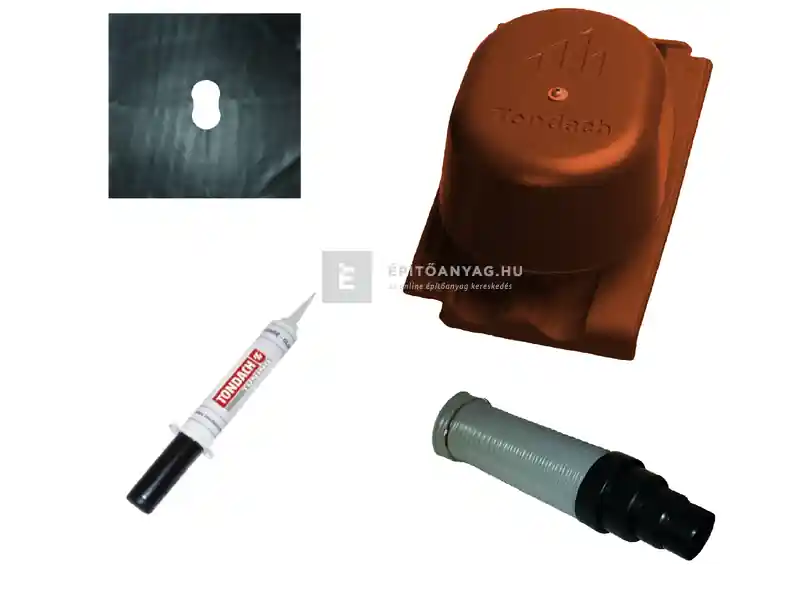 Olcsóbb Tondach Renoton 9 csatornaszellőző szett FusionProtect piros
