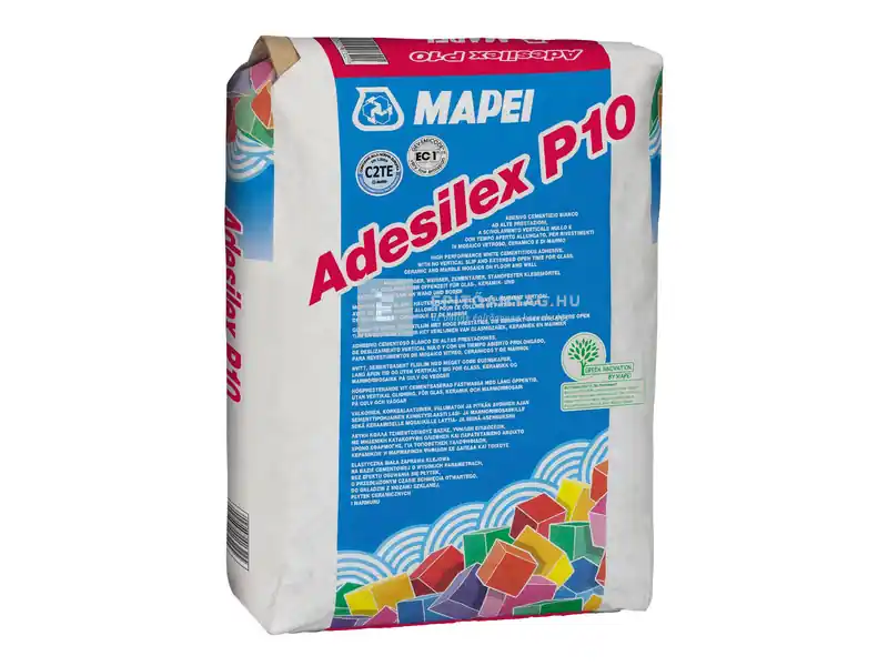 Szezonális akció Mapei Adesilex P10 ragasztóhabarcs C2TE fehér 25 kg