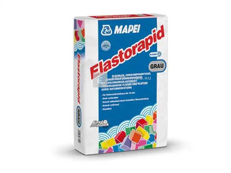 Korlátozott ajánlat Mapei Elastorapid ragasztóhabarcs A komponens C2FTE S2 szürke 25 kg