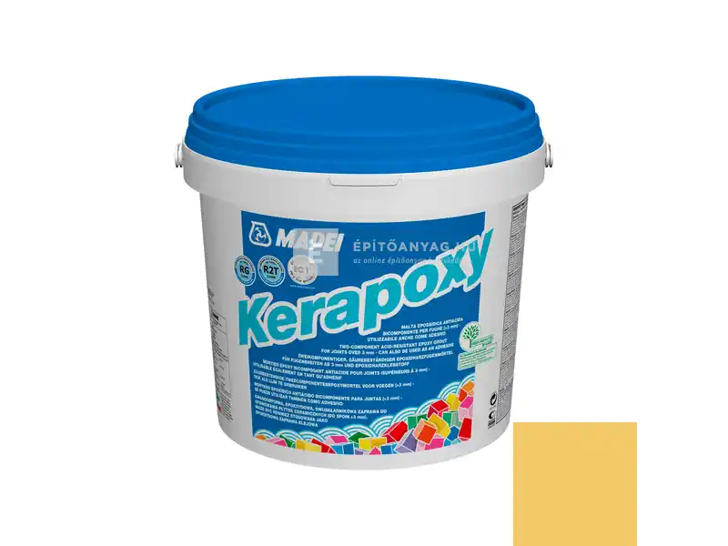 Mapei Kerapoxy ragasztó és fugázó R2T RG 150 sárga 2 kg Biztonságos vásárlás