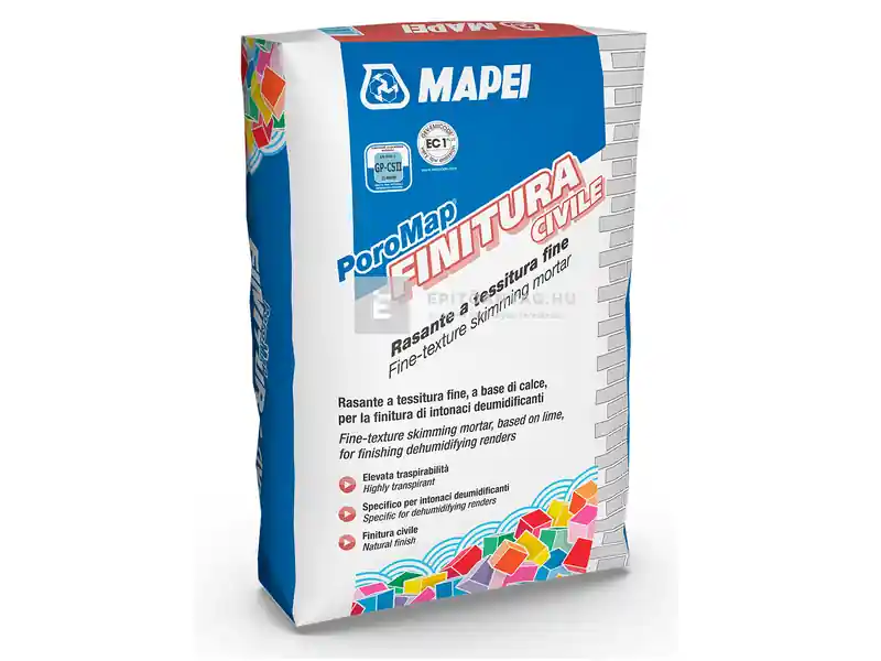 Mapei Poromap Finitura páraáteresztő simítóhabarcs 25 kg Csak ma