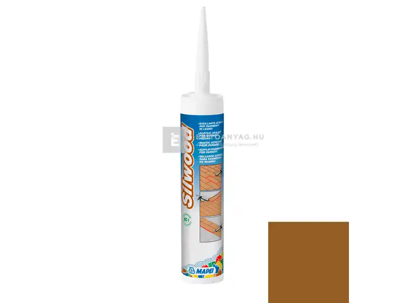 Szuper akció Mapei Silwood akril hézagkitöltő fa padlóhoz P2 teak 310 ml