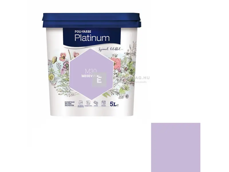 Ajánlat Poli-Farbe Platinum beltéri falfesték M30 mesevirág 5 l