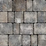 Azonnal elérhető Semmelrock Appia Antica térkő "B" kő antikolt lávaszürke melírozott 15x19,2x8 cm