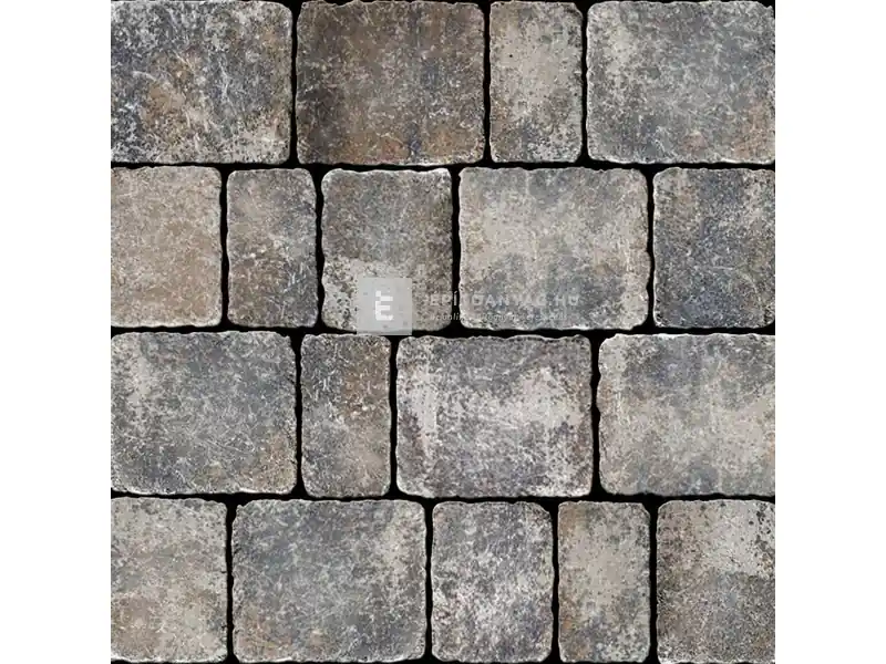 Azonnal elérhető Semmelrock Appia Antica térkő "B" kő antikolt lávaszürke melírozott 15x19,2x8 cm