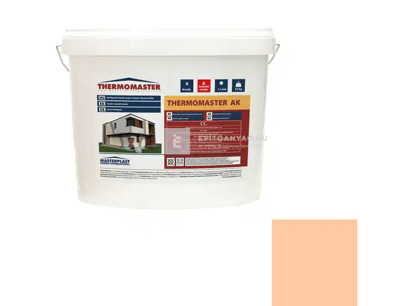 Masterplast Thermomaster akril vékonyvakolat, kapart 1,5 mm 10-D 25 kg Legkelendőbb