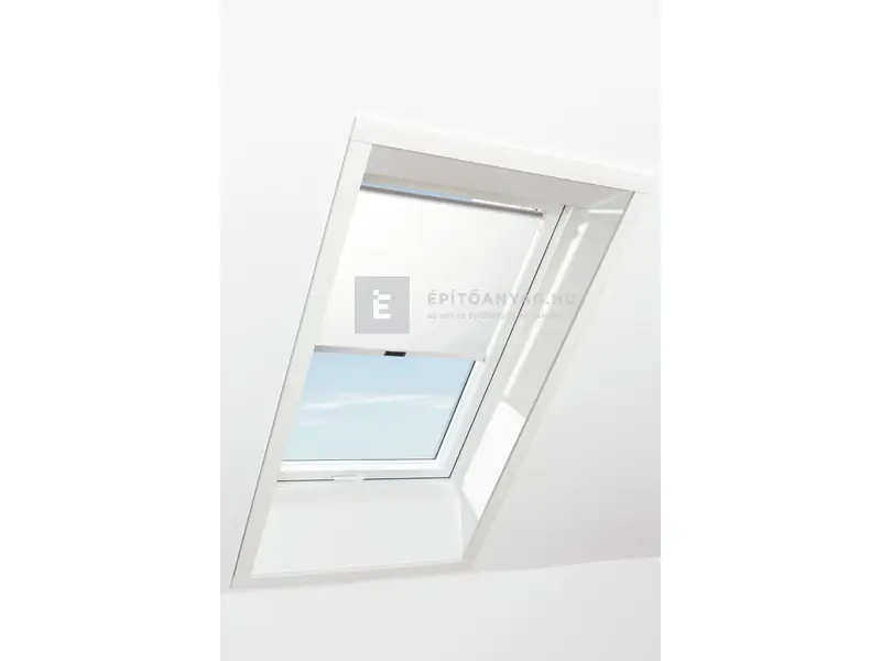 Roto Designo ZRS R4/R7 74x118 cm, fehér fényszűrő kampós roló, fehér profilokkal Biztonságos fizetés