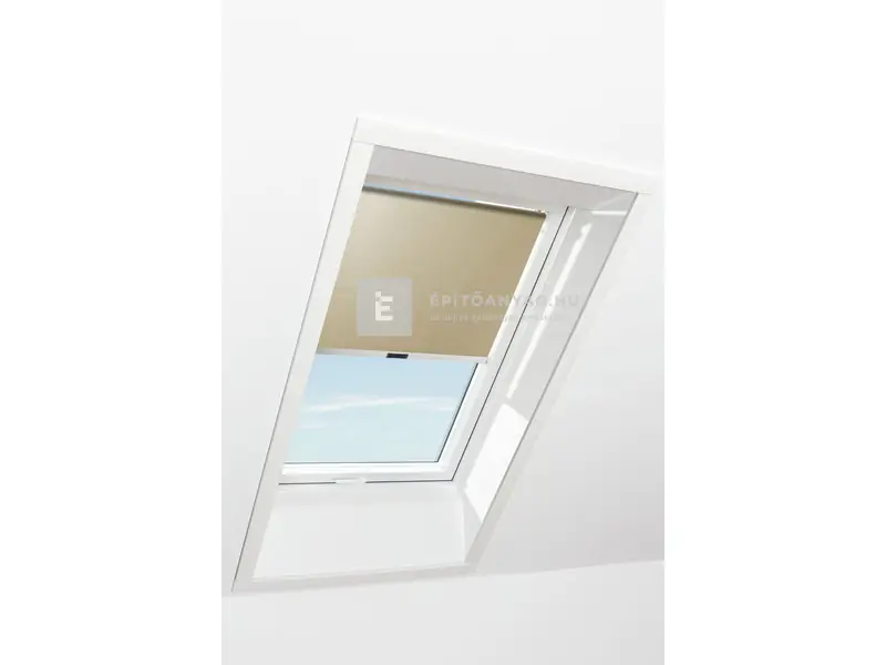 Roto Designo ZRS R4/R7 74x140 cm, sötét bézs fényszűrő kampós roló, alumínium profilokkal Gyors kiszállítás
