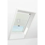 Roto Designo ZRV R4/R7 54x78 cm, világos bézs fényzáró roló, fehér profilokkal Bestseller