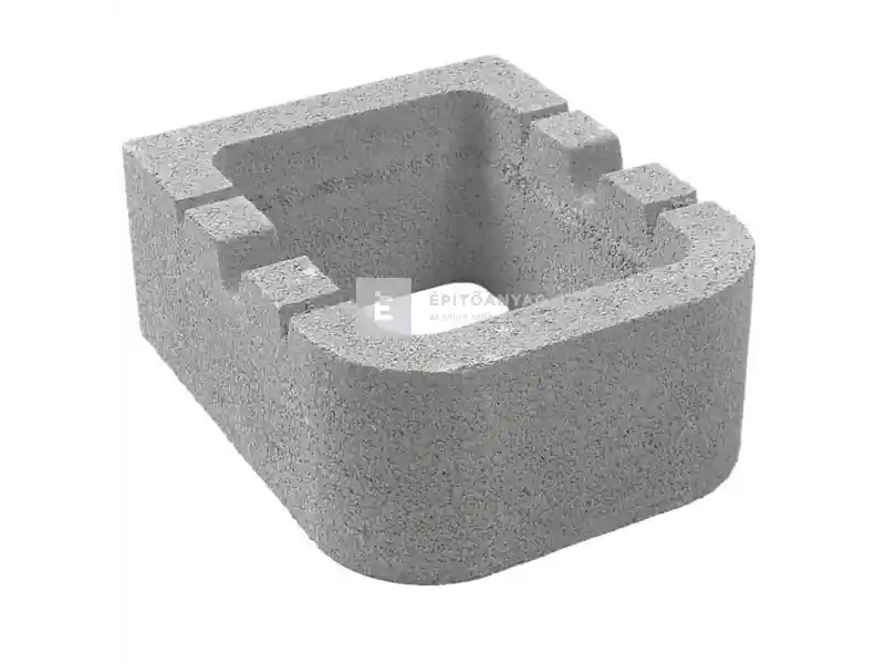 Olcsó Leier Kaiserstein rézsűkő szürke 25x31x12,5 cm