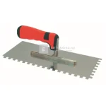 Vásárlói kedvenc Rozsdamentes glettelő soft, 28x13 cm, 15x15 mm fogazattal