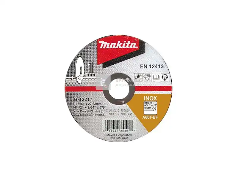 Gyors kiszállítás Makita vágótárcsa inox, 115 mm
