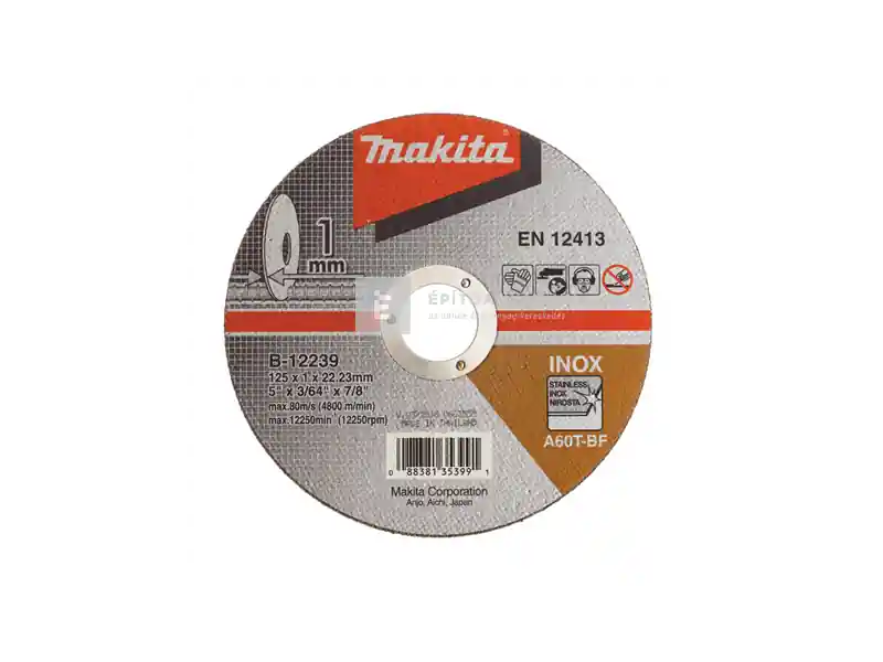Makita vágótárcsa inox, 125 mm Ajánlat