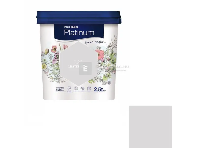 Poli-Farbe Platinum beltéri falfesték L30 lisztes üröm 2,5 l Azonnal elérhető