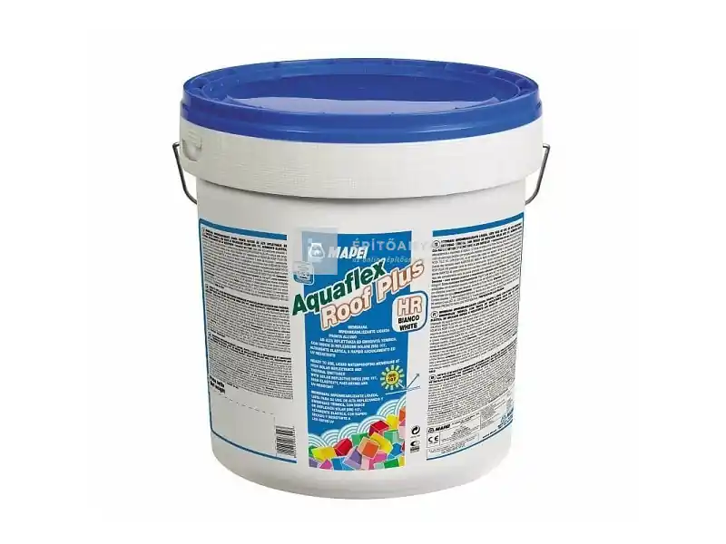 Árengedmény Mapei Aquaflex Roof Plus HR szálerősítéses kenhető vízszigetelő fólia extra fehér 5 kg