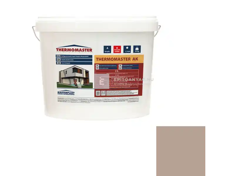 Rendeld meg most Masterplast Thermomaster akril vékonyvakolat, kapart 1,5 mm 44-C 25 kg