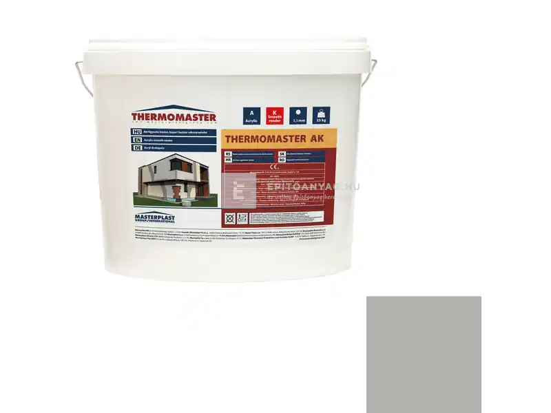 Masterplast Thermomaster akril vékonyvakolat, kapart 1,5 mm 46-D 25 kg Azonnali szállítás