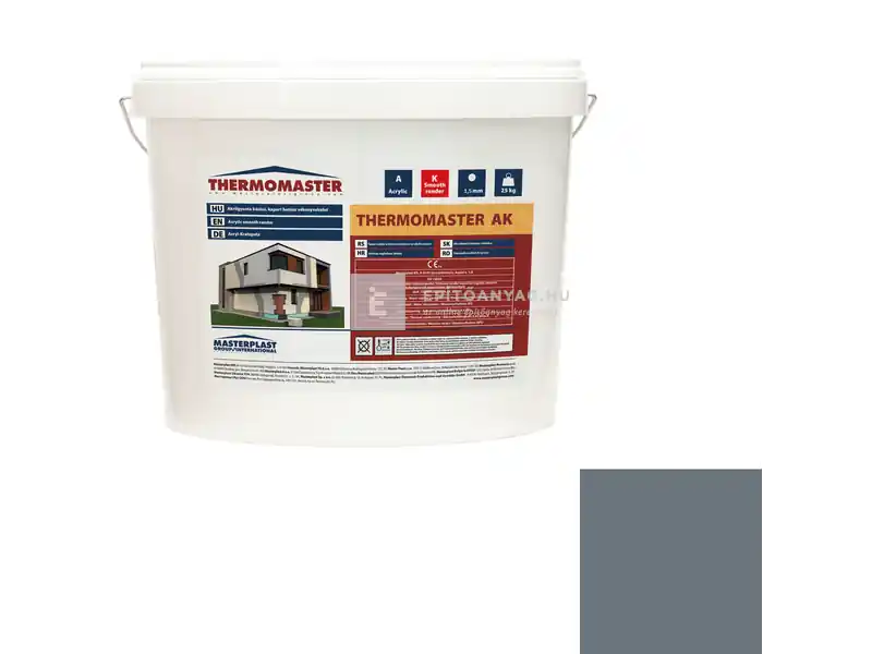 Masterplast Thermomaster akril vékonyvakolat, kapart 1,5 mm 50-C 25 kg Biztonságos fizetés
