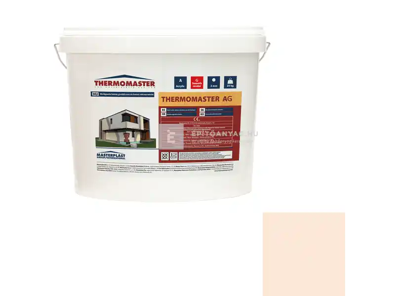 Masterplast Thermomaster akril vékonyvakolat, gördülőszemcsés 2 mm 08-E 25 kg Legkelendőbb