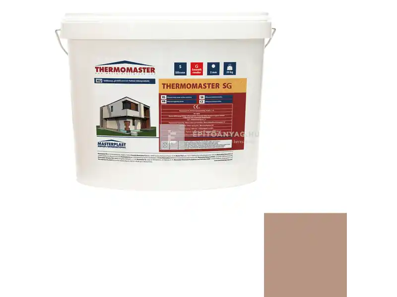 Masterplast Thermomaster szilikon vékonyvakolat, gördülőszemcsés 2 mm 09-C 25 kg Biztonságos fizetés