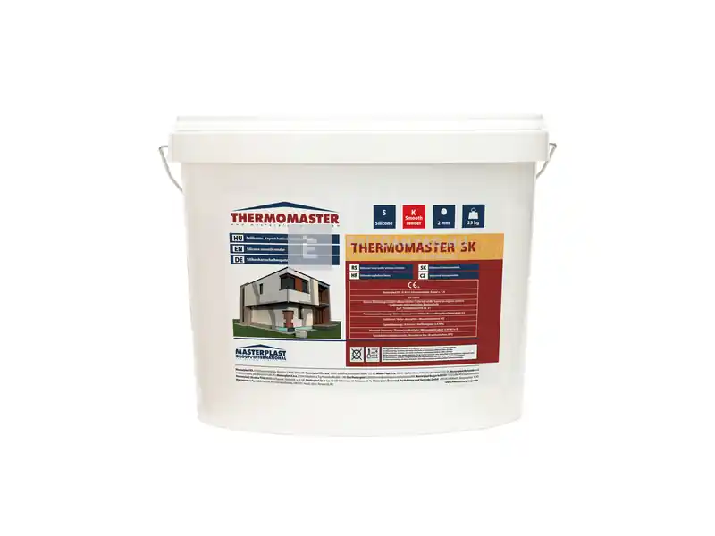Masterplast Thermomaster szilikon vékonyvakolat, kapart 2 mm fehér 25 kg Árcsökkenés