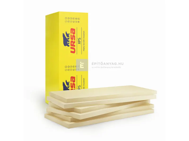 Olcsóbb Ursa XPS N-V-L 14 cm hőszigetelő lemez, sima felület, lépcsős él