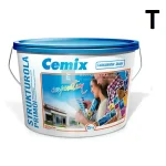 Vedd meg online Cemix 2703 StrukturOLA Primo diszperziós vékonyvakolat, dörzsölt 2 mm 4001 white 25 kg