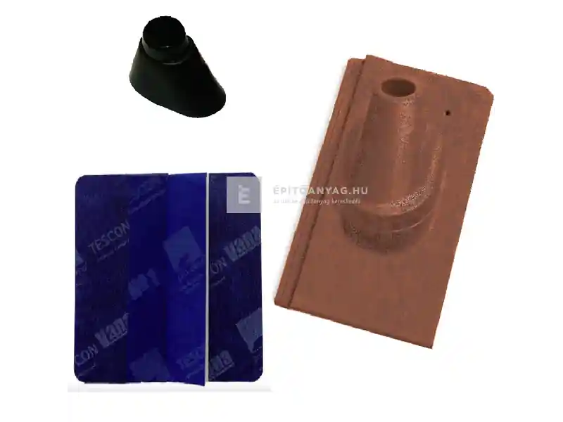 Tondach Kékes/Pilis egyenesvágású antennakivezető szett FusionProtect antik Népszerű