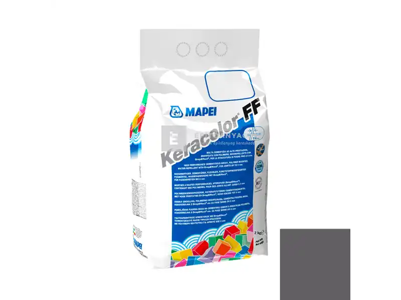 Biztonságos fizetés Mapei Keracolor FF Flex fugázó 119 londonszürke 2 kg