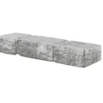 Csak ma Viastein Mattone Tres falazóelem VIA+ roppantott felület, antracit-fehér árnyalt 15 cm