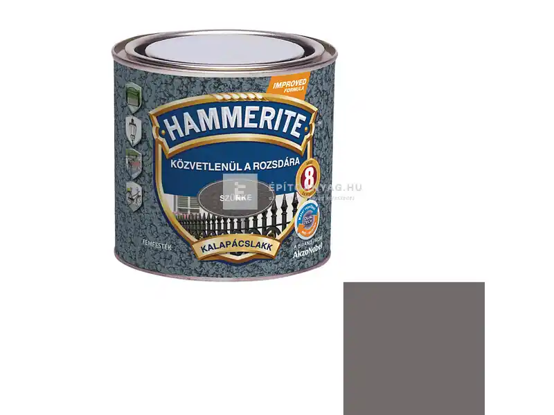 Szuper akció Hammerite Közvetlenül a Rozsdára kalapácslakk szürke 0,25 l