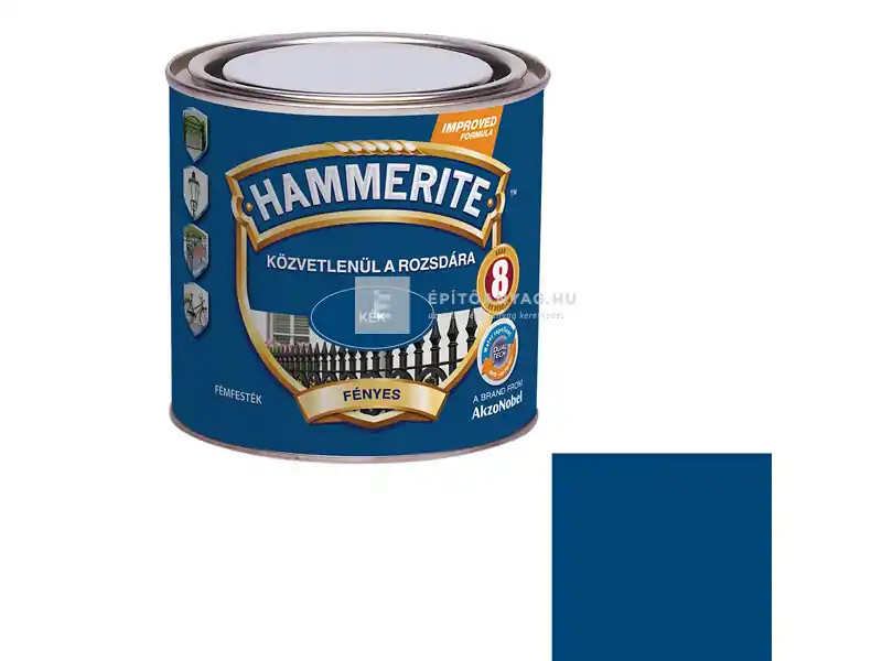 Outlet Hammerite Közvetlenül a Rozsdára fényes kék 0,25 l