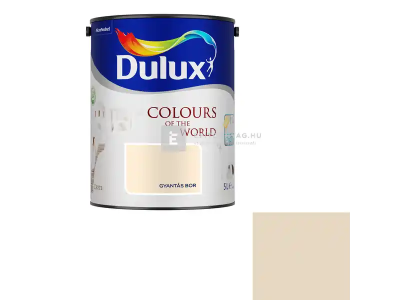 Legnépszerűbb Dulux A Nagyvilág Színei matt beltéri falfesték gyantás bor 5 l