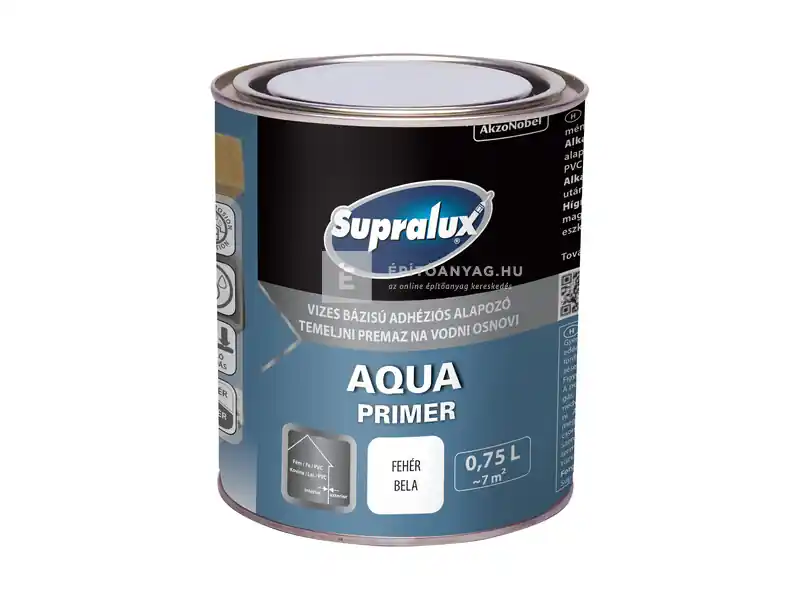 Akció Supralux Aqua Primer alapozó fehér 0,75 l