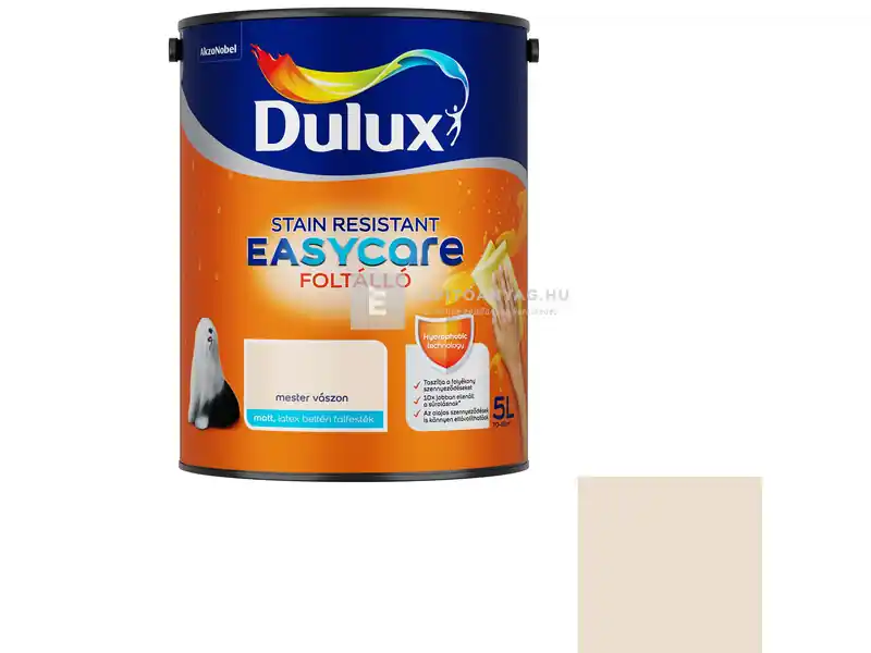 Dulux EasyCare matt, foltálló beltéri falfesték mester vászon 5 l Azonnal elérhető