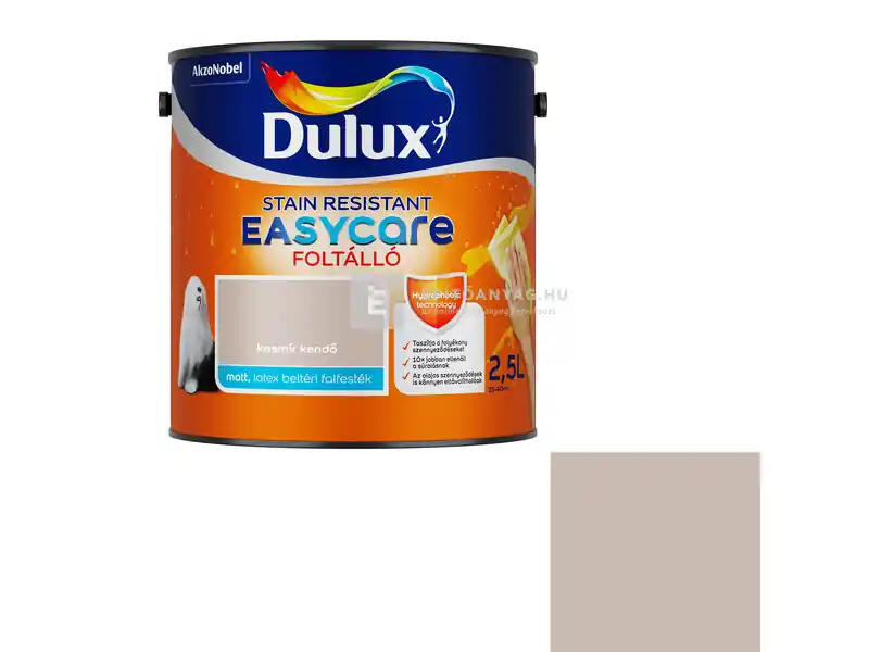 Kedvezményes ár Dulux EasyCare matt, foltálló beltéri falfesték kasmír kendő 2,5 l