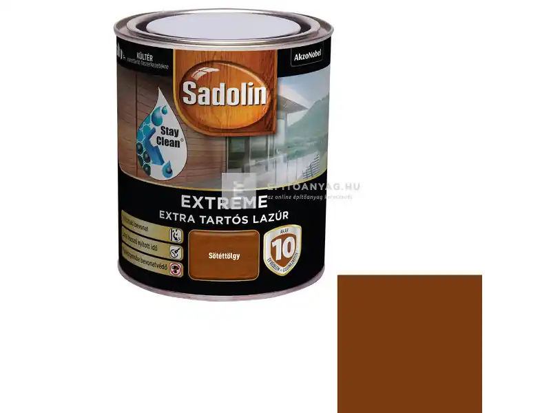 Sadolin Extreme vizesbázisú vastaglazúr selyemfényű sötéttölgy 0,7 l Exkluzív ajánlat