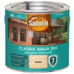 Azonnal elérhető Sadolin Classic Aqua vékonylazúr selyemfényű színtelen 2,5 l