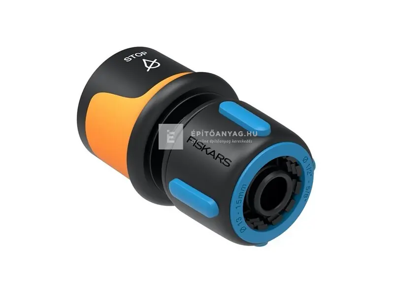 Fiskars tömlő gyorscsatlakozó 1/2-5/8”, vízstop Végkiárusítás