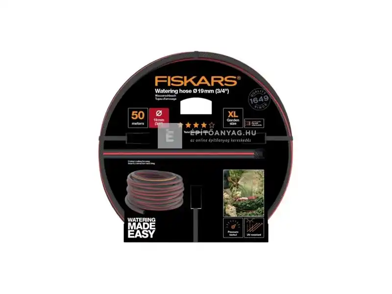 Fiskars locsolótömlő 3/4", 50 m, Q4 Ne maradj le