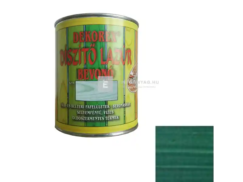 Kedvezmény Dekorex vékonylazúr fenyőzöld 0,75 kg