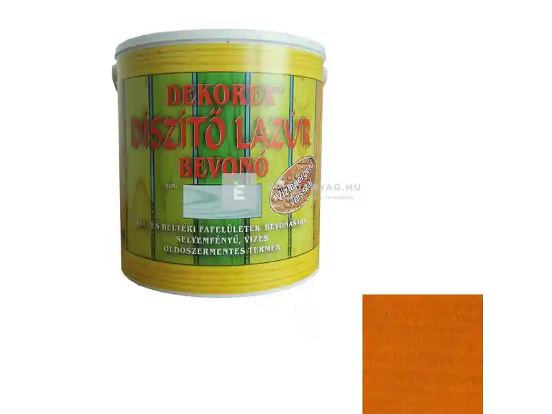 Dekorex vékonylazúr akác 2,5 kg Korlátozott ajánlat