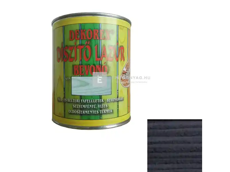 Dekorex vékonylazúr ébenfekete 0,75 kg Szuper akció