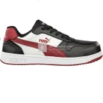 Újdonság Puma Frontcourt Blk/Wht/Red Low S3L ESD FO HRO SR munkavédelmi cipő 39